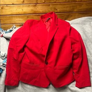 Nine West Vibrant Red Jacket